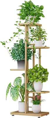 Produktbild von Famanu Pflanzenstand 43 x 21 x 98 cm - Multifunktionales Pflanzenregal