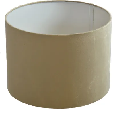Produktbild von Lampenschirm Ø 20 x 15 cm taupe Velour Zylinderförmig