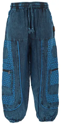 Produktbild von Goahose, Herren Yoga Hose, Bequeme Freizeithose - Blau, Baumwolle, Größe: XL