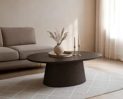 Productafbeelding van Livingfurn Salontafel Novero Eikenfineer Ovaal 120cm