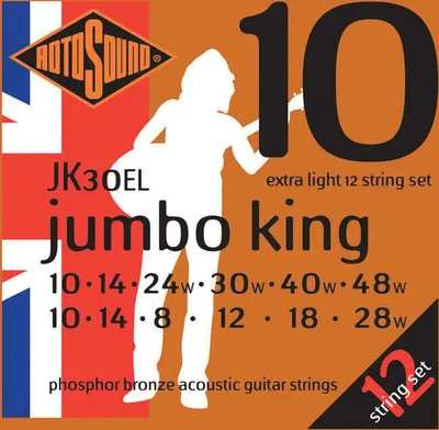 Zdjęcie produktu dla Rotosound JK30EL Jumbo King Struny do gitary akustycznej