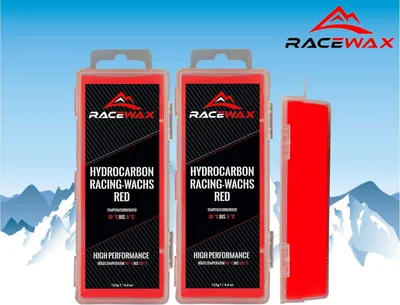 Obrázek produktu pro RaceWax Hydrokarbonový závodní vosk na běžecké lyžování Snowboard Profesionální vosk červený 250g