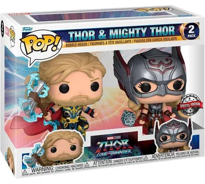 Produktbild von Marvel Studios Thor Love And Thunder - Thor & Mighty Thor Special Edition - Funko Pop! Vinyl Figur