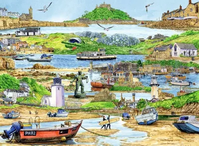 Obrázok produktu pre RAVENSBURGER Puzzle Útěk do Cornwallu 500 dílků