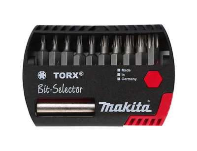 Zdjęcie produktu dla Makita P-53768, 11 szt., Torx, 1.5/ 2.0/ 2.5/ 3.0/ 4.0/ 5.0/ 6.0/ 8.0x25 mm, 25 mm