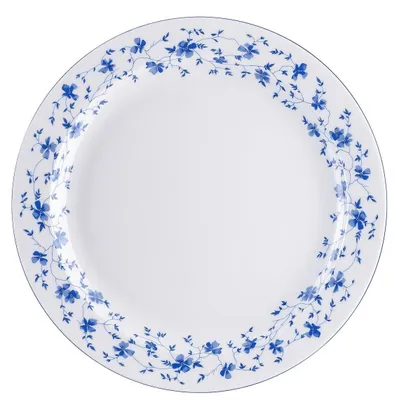 Productafbeelding van Rosenthal Speiseteller 26 cm Fahne Form 1382 Blaublüten 41382-607671-10026