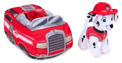 Imagen del producto de PAW Patrol, juguete de peluche Marshall 2 en 1 para rescate, GML, set de juguetes, a partir de 3 años