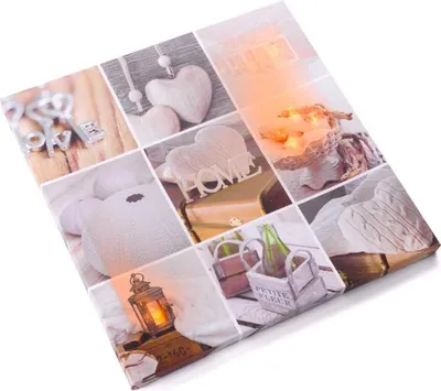 Obrázok produktu pre Nástenná maľba Home - 5 LED, 30 x 30 cm