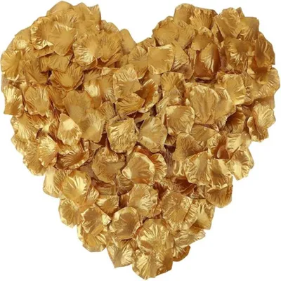 Obrázek produktu pro Umělé okvětní lístky růží na svatbu, okvětní lístky z rouna, uspořádané v 1000 kusech (5 x 5 cm).