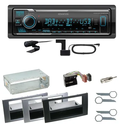 Produktbild von Kenwood KMM-BT508DAB Bluetooth DAB Einbauset für Ford Focus C-Max Fiesta Transit