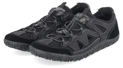 Productafbeelding van Camel Active heren sneaker ISLAND, zwart, leer en textiel, maat: 42