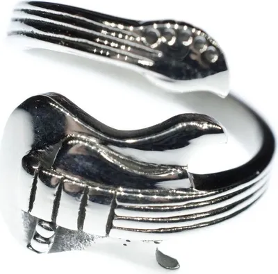Produktbild von Gitarrenring Ring Gitarre Miniblings Fingerring Gitarrist Ring