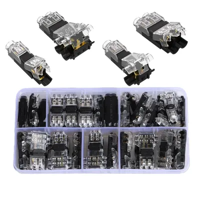 Produktbild von 40 Stück Auto Kabelverbinder Wasserdicht 2 Polig, 2 Pin Stecker Kabelverbinder, Schnelle Auto Kabelverbindungen 12V für 18-22 AWG Kabel Crimp