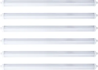 Produktbild von 6x LED Wannenleuchten, 4320Lumen, Neutralweiß, L 120 cm