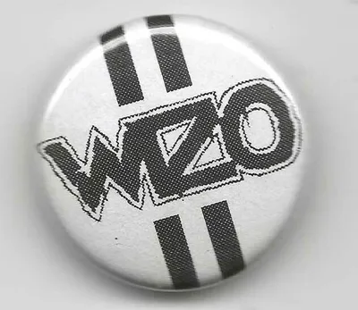 Produktbild von Oldschool Button mit Schriftzug, 25 mm Durchmesser, gewölbte Oberfläche