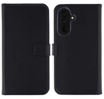 Image de Étui en cuir véritable Selencia pour Samsung Galaxy A37 (5G) - Noir