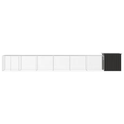 Obrázek produktu pro vidaXL Klec pro kuřata antracitová 700x91x100 cm pozinkovaná ocel