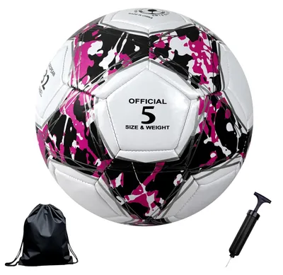 Obrázok produktu pre Futbalová lopta pre deti s pumpou a sieťou, vhodná na používanie v interiéri aj exteriéri