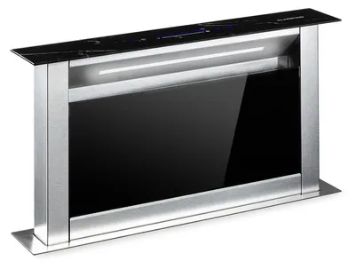 Obrázek produktu pro Klarstein Downdraft digestoř, výsuvná digestoř, tichá digestoř s filtrem, digestoř 60 cm, digestoř s recirkulací/vzduchu s 10 stupni, digestoř s 604 m³/h průtoku vzduchu