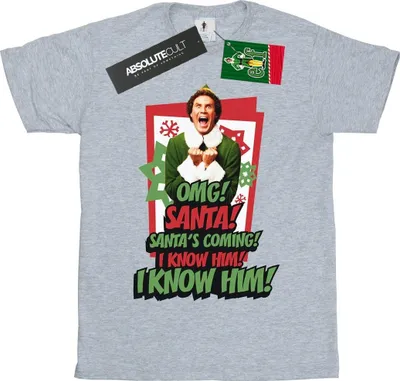 Produktbild von Elf - "OMG Santa" T-Shirt für Damen BI21591 (XXL) (Grau)