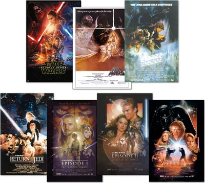 Obrázek produktu pro Sada plakátů Star Wars Filmový plakát 68,5 x 101,5 cm