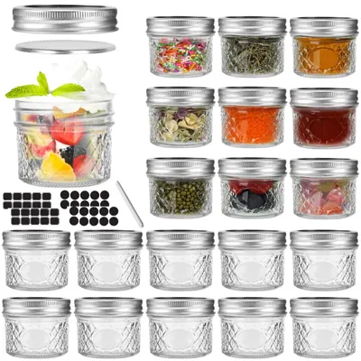 Produktbild von Mini Glas Aufbewahrungsgläser 120ml - Set von 20