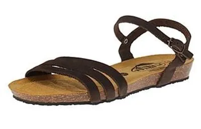 Produktbild von plakton 405080 Fran Alou Nobuck - Damen Pantolette - Marron