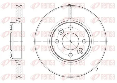 Produktbild von 2x REMSA Bremsscheibe 6683.10 vorne für RENAULT TWINGO II (CN0_) 259 8mm 43 9mm