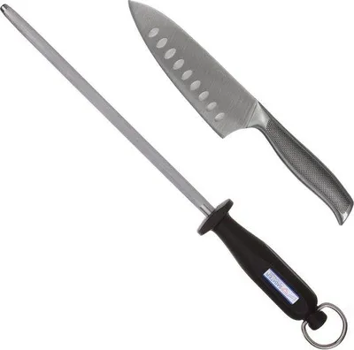 Produktbild von Diamant Sabatier Kochmesser-Set 15 cm, Anzetstahl 25 cm - 2 Stück, silber