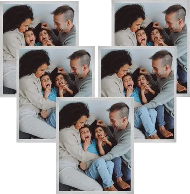 Produktbild von 5x Bilderrahmen Fotorahmen Kunststoff silber 40x50 cm