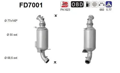 Obrázek produktu pro Filtr Pevných Částic Dpf Vw Crafter 2.5Ydi Euro 4