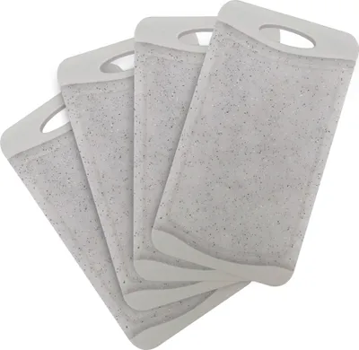 Produktbild von Neoflam - Flutto Antibakterielles Frühstücksbrettchen Set 4tlg. - Granitgrau