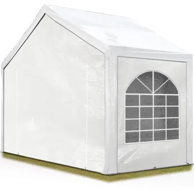 Produktbild von TOOLPORT Hochwertiges Partyzelt 3x2 m Pavillon Zelt PE Plane 450 N Gartenzelt Festzelt Wasserdicht weiß