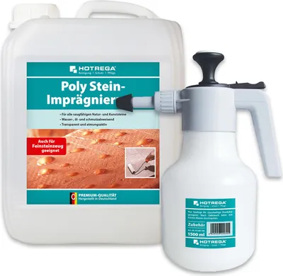 Produktbild von HOTREGA Poly Stein Imprägnierung Imprägniermittel 5L, Drucksprüher 1.5L