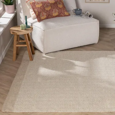 Produktbild von Volero - Wollteppich - Zula Beige - 230x330cm - Wohnzimmer, Schlafzimmer - Ländlich, Skandinavisch