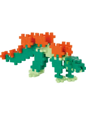 Image de Plus-Plus Stegosaurus Dinosaur Tube Construction Set - 100pcs.