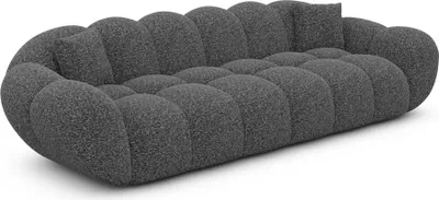 Produktbild von Bouclé 4-Sitzer Couch Liva Graphit