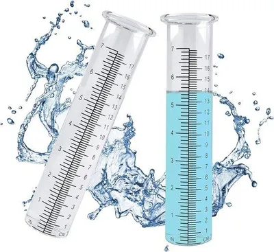 Produktbild von Famanu Regenmesser Ersatzglas 7 Zoll - für Garten und Außenbereich (2 Stück)
