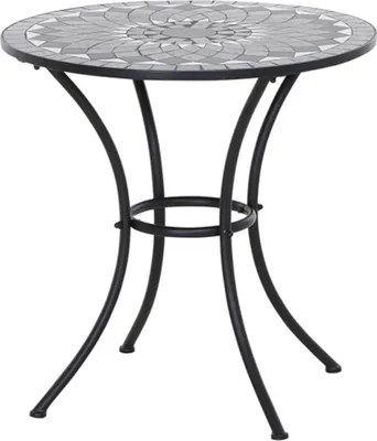 Produktbild von Siena Garden Tisch Como rund Ø 70 cm Gestell aus Stahl in matt anthrazit