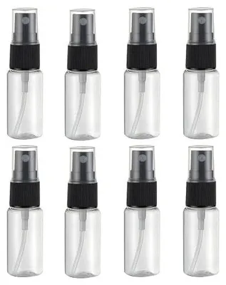 Zdjęcie produktu dla Butelka rozpylacz 15 ml przezroczysta plastikowa zestaw 8 szt.