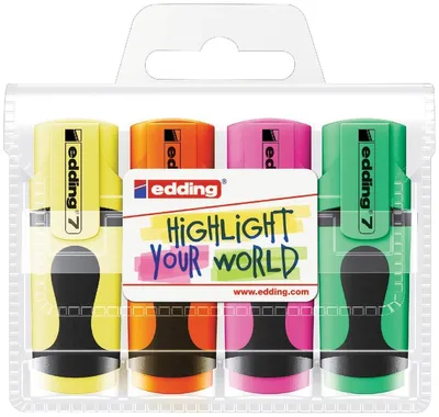 Produktbild von Textmarker edding 7 mini highlighter 1-3 mm sortiert VE=20x4 Stück