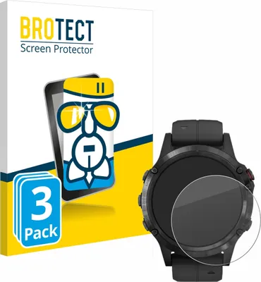 Produktbild von 3x BROTECT Schutzglas für Garmin Fenix 5 Plus (47 mm) Schutzfolie Panzer Folie Glas Display Schutz klar