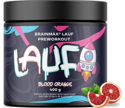 Image de BrainMax LAUF® Preworkout, avec caféine, orange rouge, 400 g