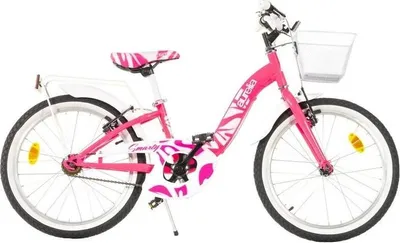 Productafbeelding van Meisjesfiets Dino, 20 inch, roze-wit