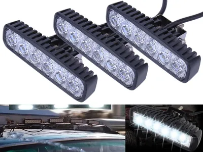 Produktbild von Greenmigo 3X 18W Arbeitsscheinwerfer Auto LED Zusatzscheinwerfer Arbeitslicht LED Light Bar Wasserfest IP67