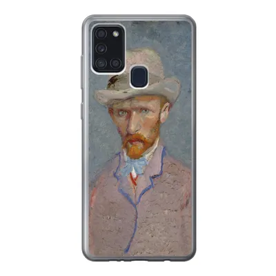 Produktbild von MuchoWow® Handyhülle Schutzhülle Hülle für Samsung Galaxy A21s Selbstporträt - Vincent van Gogh Silikon Softcase Handy Hülle - Hartschale
