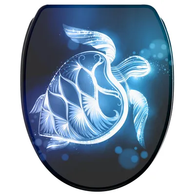 Obrázek produktu pro SANILO® WC sedátko s měkkým zavíráním a rychloupínacím poklopem Glow Turtle přímo od výrobce, WC sedátko, WC sedátko, WC sedátko, WC poklop, WC