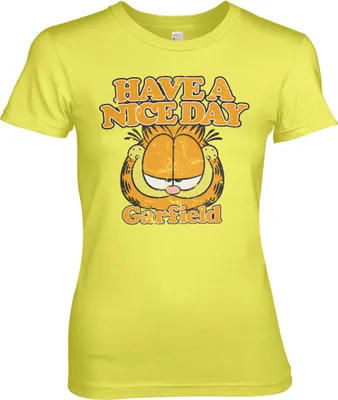 Produktbild von Garfield - Have A Nice Day Girly Tee - Small - Yellow