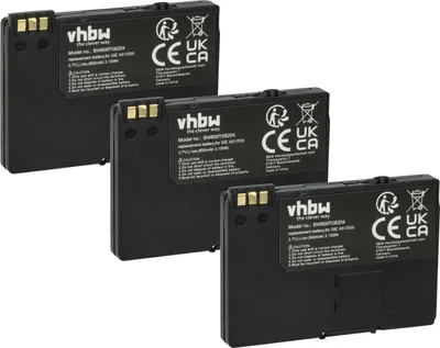 Zdjęcie produktu dla vhbw 3 akumulatory kompatybilne z telefonami bezprzewodowymi Telekom T-Sinus 701M, 701MMS, 701A, 711MMS (850 mAh, 3,7 V, Li-Ion)