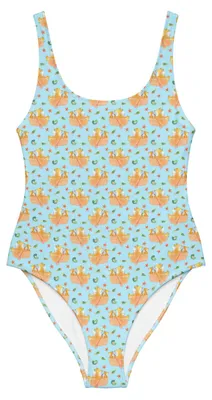 Produktbild von Mr. & Mrs. Panda Badeanzug Fuchs Kanufahren Größe XS - Beige - Geschenk, Paddeltour, Kanu Schule, fahren, Schwimmbekleidung, Shape-Badeanzug, Kanutour, Kanuverleih